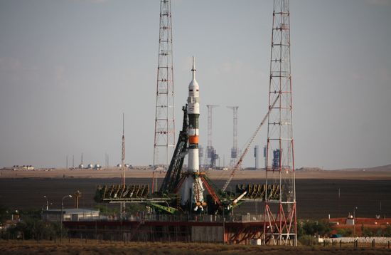 Launch of Soyuz TMA-05M manned spacecraft