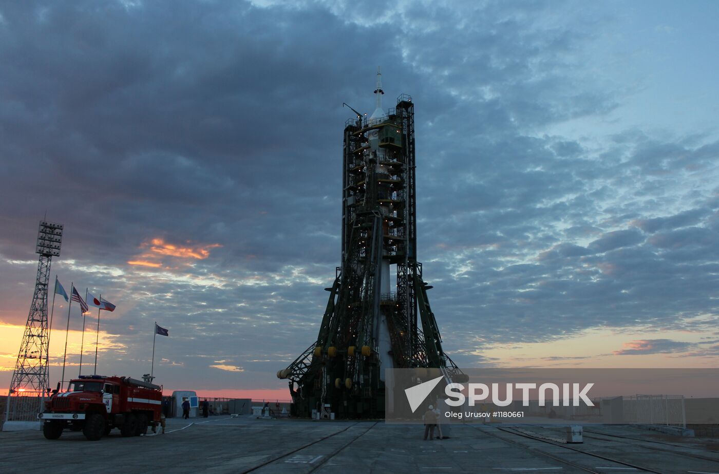 Launch of Soyuz TMA-05M manned spacecraft
