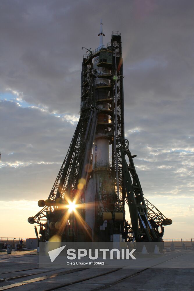 Launch of Soyuz TMA-05M manned spacecraft