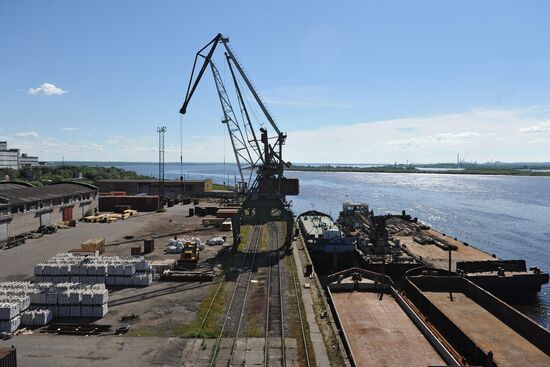 Arkhangelsk river port