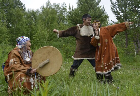 Koryak villages in Bystrinsky Nature Park, Kamchatka