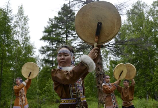 National villages in Bystrinsky Nature Park, Kamchatka