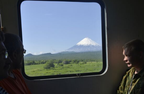 Work of volcanologists in BFTE area on Kamchatka Peninsula