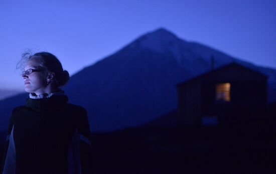 Work of volcanologists in BFTE area on Kamchatka Peninsula