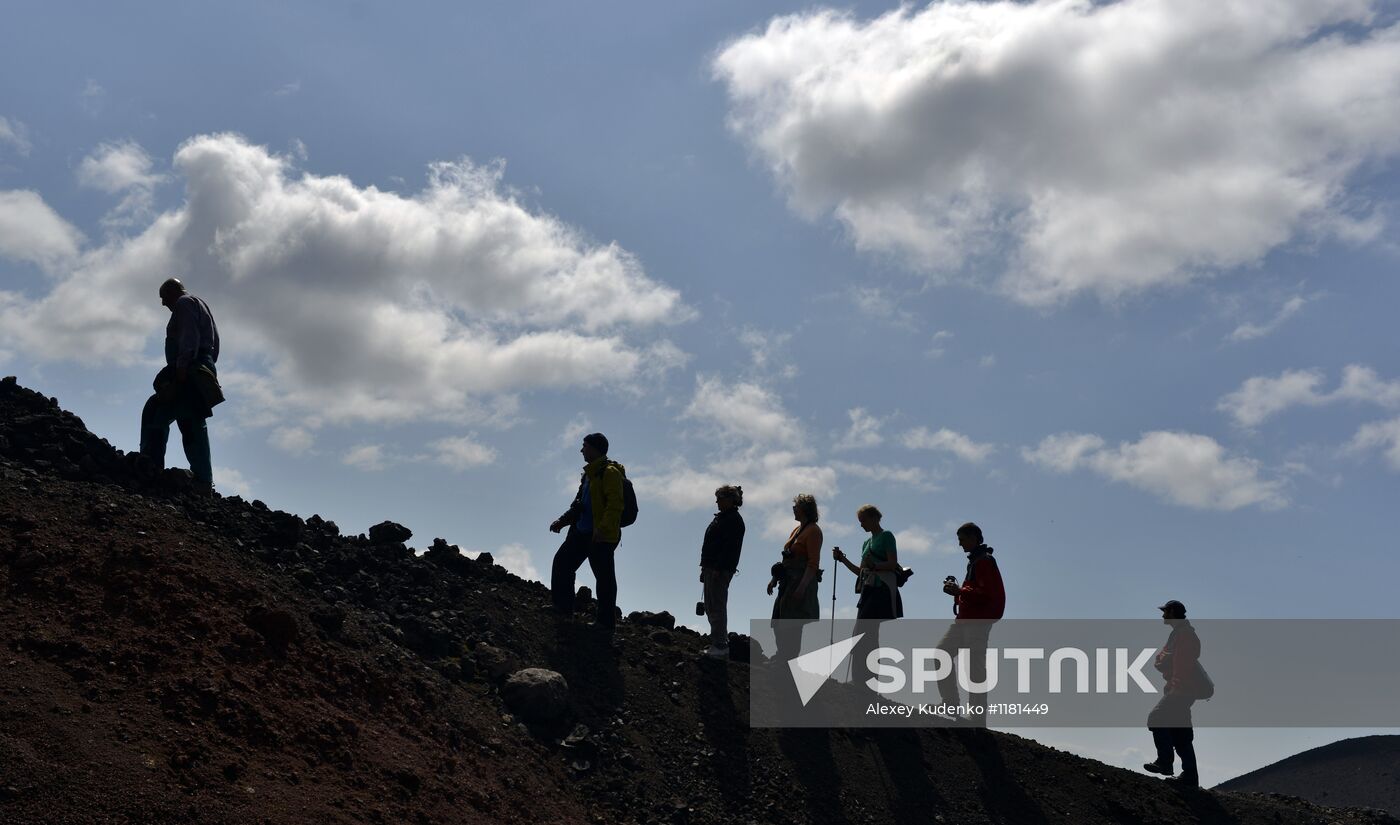 Work of volcanologists in BFTE area on Kamchatka Peninsula