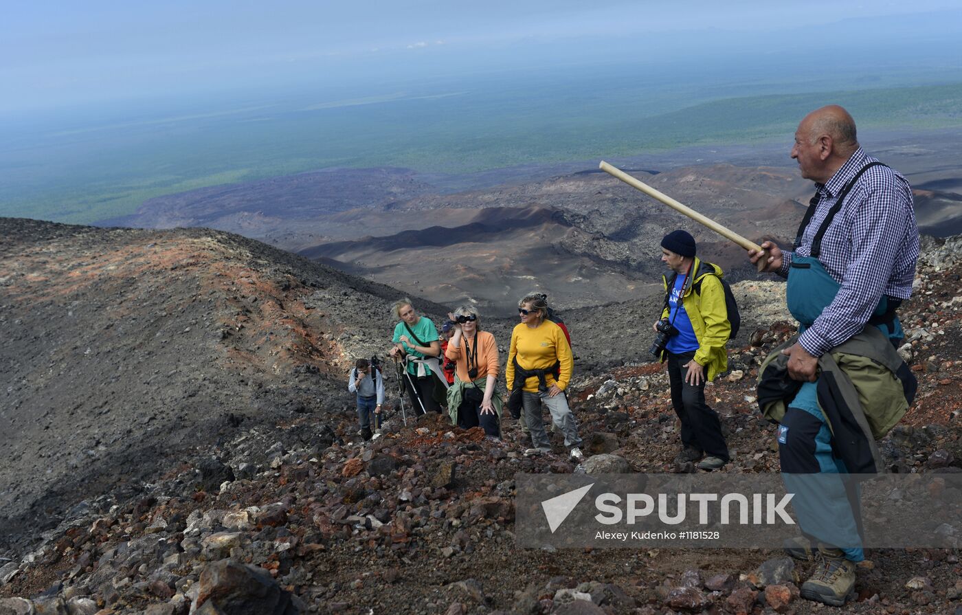 Work of volcanologists in BFTE area on Kamchatka Peninsula