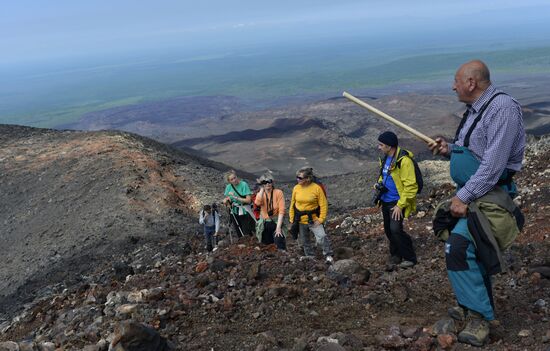 Work of volcanologists in BFTE area on Kamchatka Peninsula