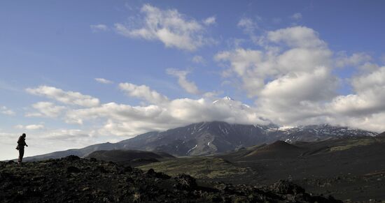 Work of volcanologists in BFTE area on Kamchatka Peninsula