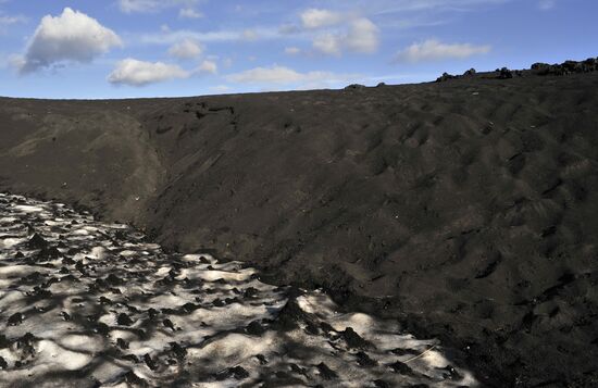 Work of volcanologists in BFTE area on Kamchatka Peninsula