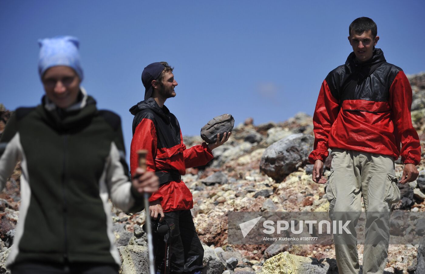 Work of volcanologists in BFTE area on Kamchatka Peninsula