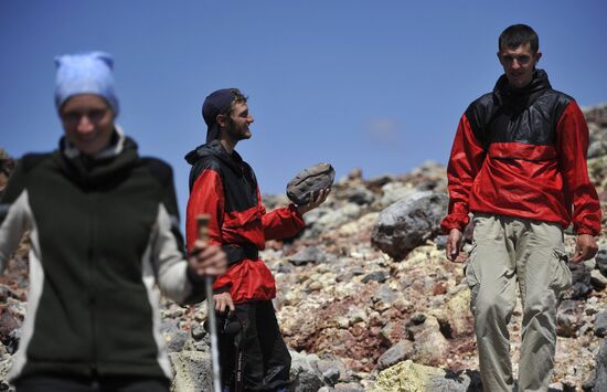 Work of volcanologists in BFTE area on Kamchatka Peninsula