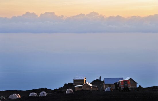 Work of volcanologists in BFTE area on Kamchatka Peninsula
