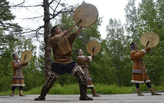 Native village of Anavgai in Bystrinsky nature park in Kamchatka