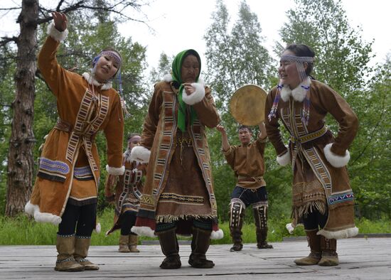 Native village of Anavgai in Bystrinsky nature park in Kamchatka