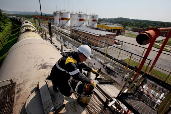 Work of Rosneft oil product depot in Primorsky Region