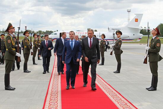 Dmitry Medvedev visits Belarus