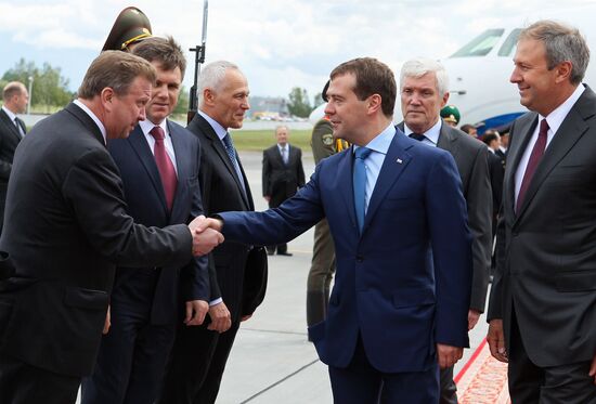 Dmitry Medvedev visits Belarus