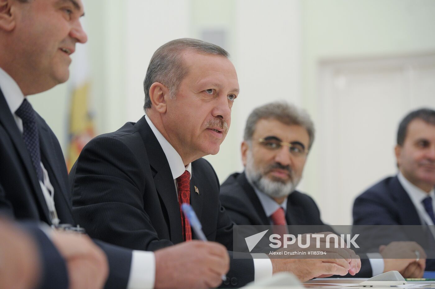 President Vladimir Putin meets with Recep Tayyip Erdogan
