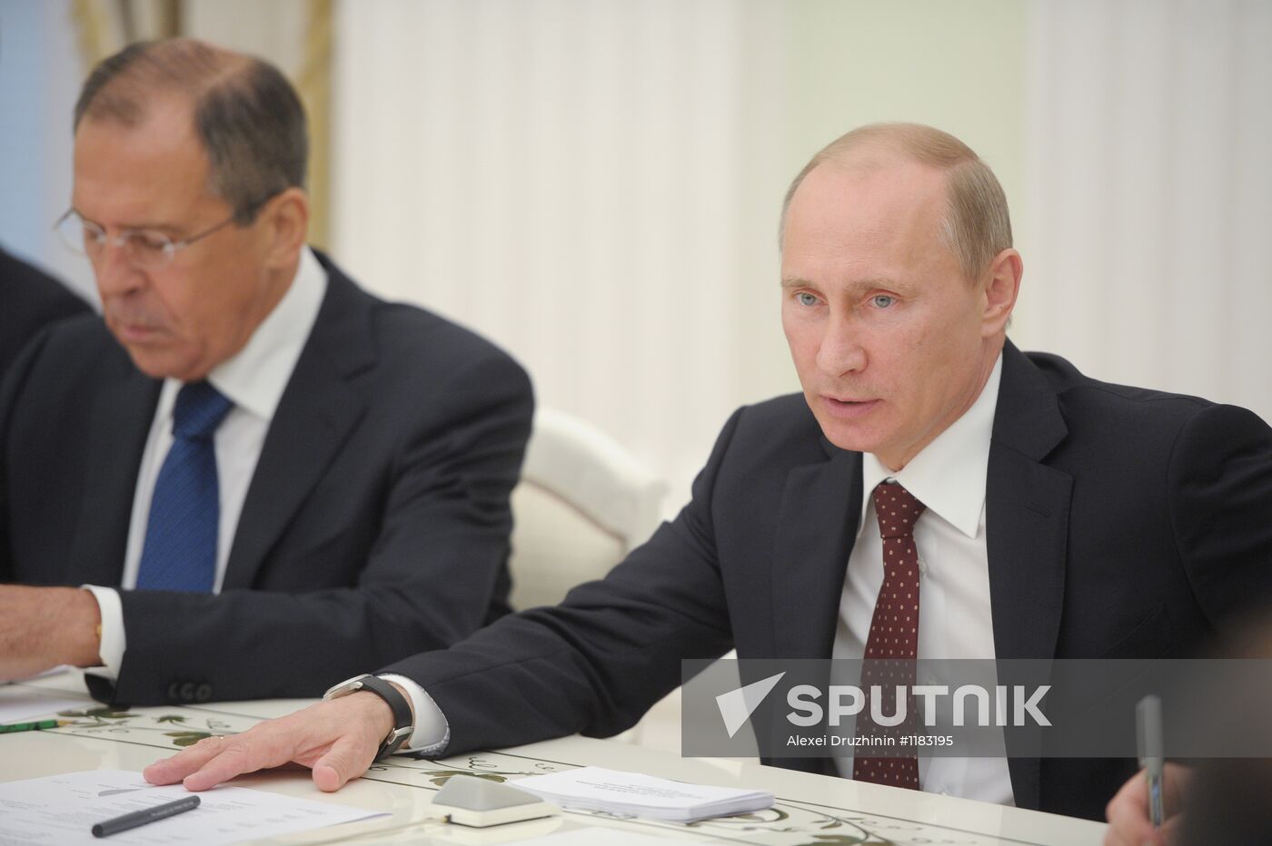 President Vladimir Putin meets with Recep Tayyip Erdogan