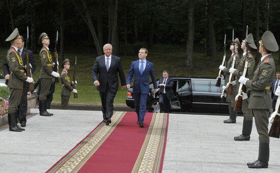 Dmitry Medvedev's working trip to Belarus