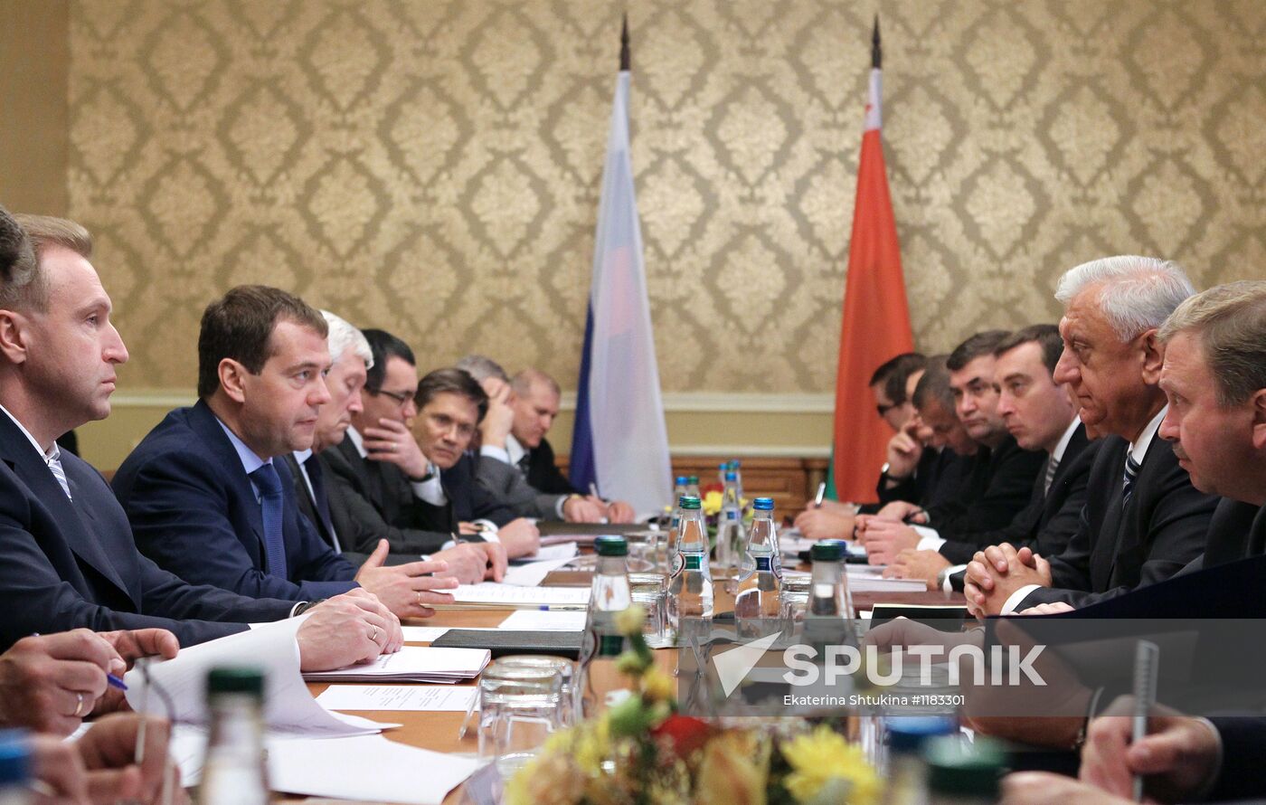 Dmitry Medvedev's working trip to Belarus
