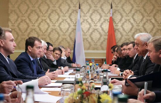 Dmitry Medvedev's working trip to Belarus