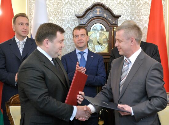 Dmitry Medvedev visits Belarus
