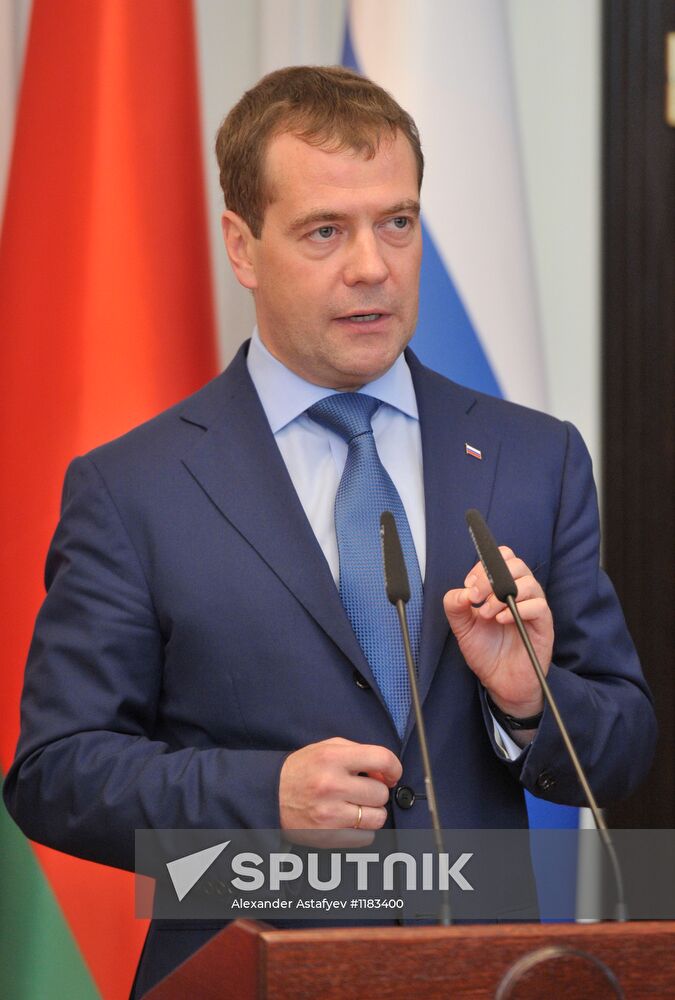 Dmitry Medvedev visits Belarus