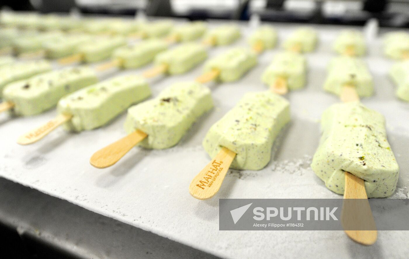 Ice-cream production at Inmarko factory