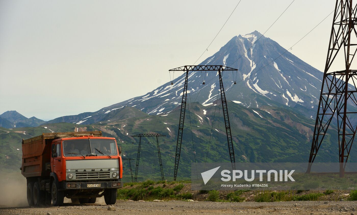 Mutnovskaya geothermal power plant in Kamchatka Region