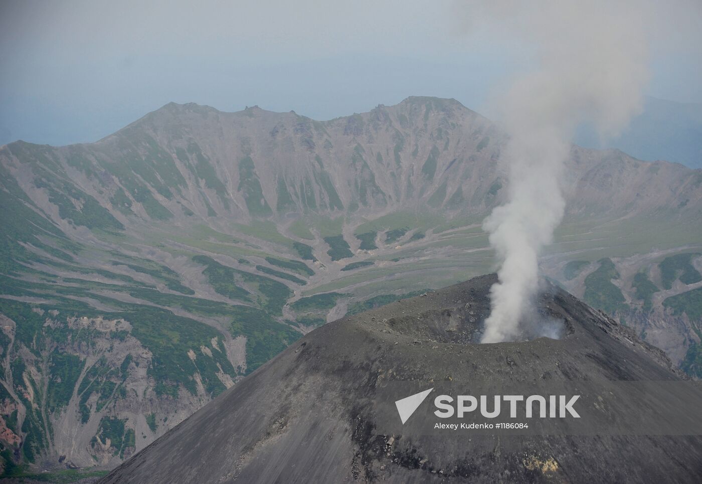 Karymsky volcano in Kamchatka