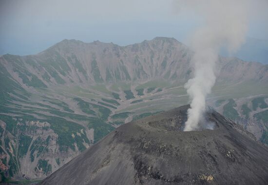 Karymsky volcano in Kamchatka