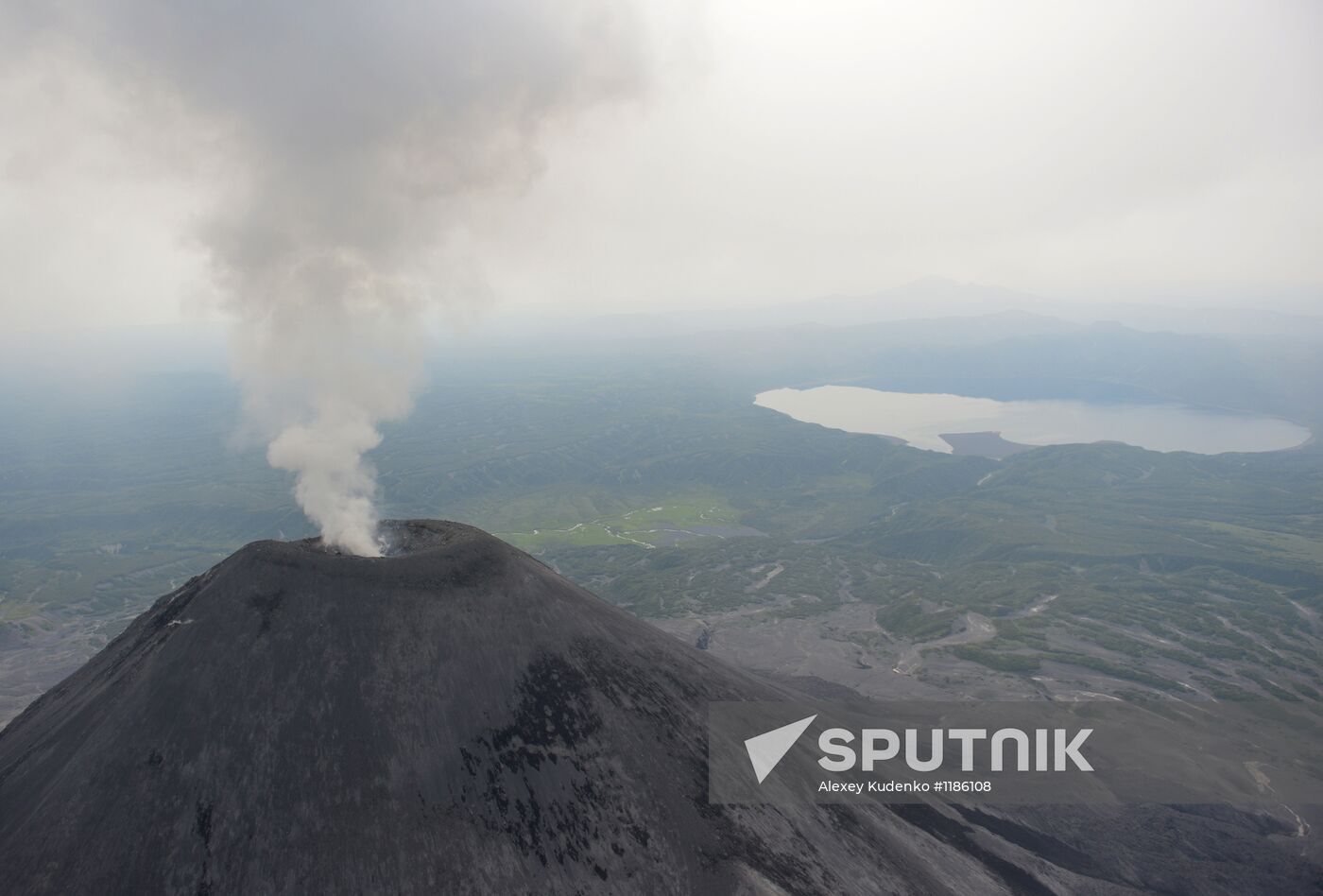 Karymsky Volcano on Kamchatka Peninsula