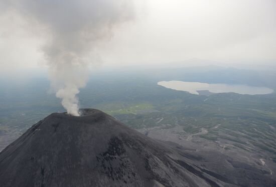 Karymsky Volcano on Kamchatka Peninsula