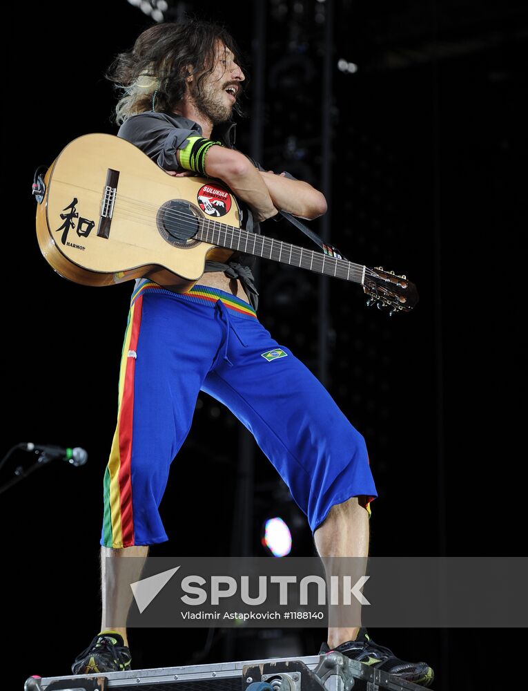 Red Hot Chili Peppers perform live in Moscow