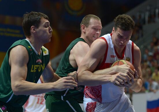 Russia vs. Lithuania basketball friendly match