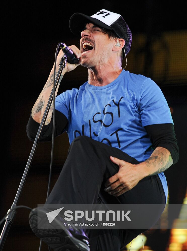 Red Hot Chili Peppers perform live in Moscow