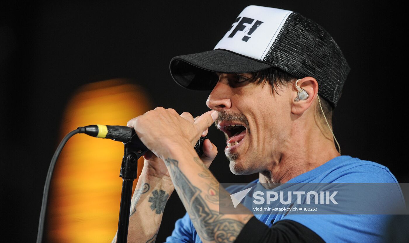Red Hot Chili Peppers perform live in Moscow