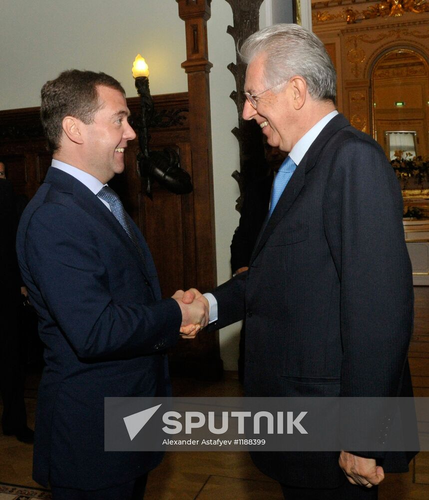 D.Medvedev and M.Monti hold talks