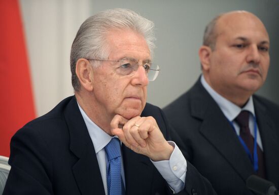 Vladimir Putin and Mario Monti meet in Sochi