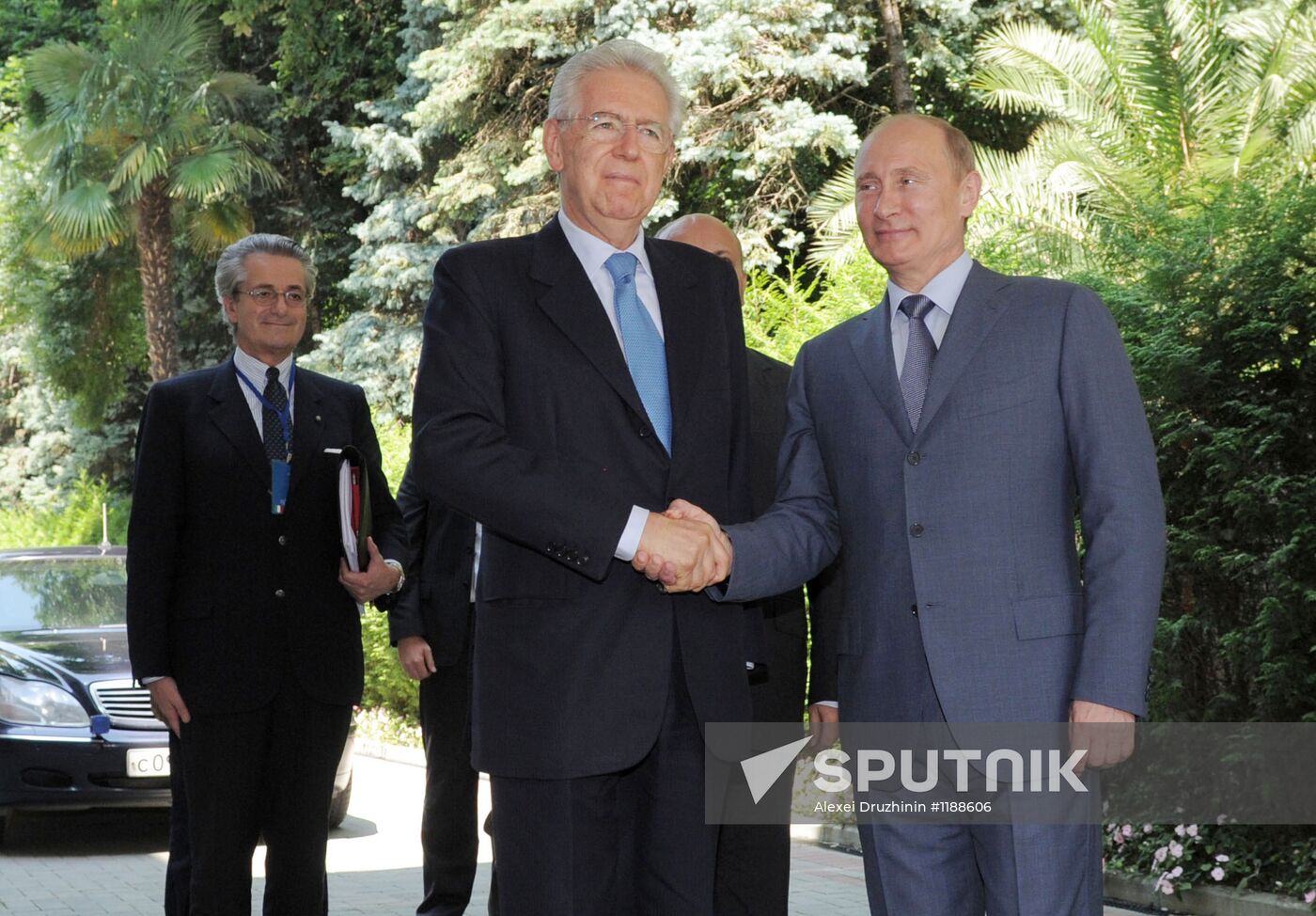 Vladimir Putin and Mario Monti meet in Sochi