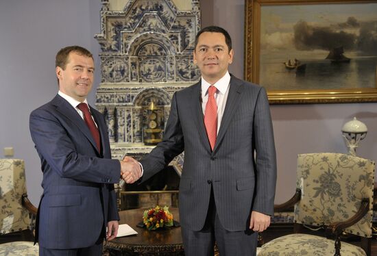 Dmitry Medvedev meets with Omurbek Babanov