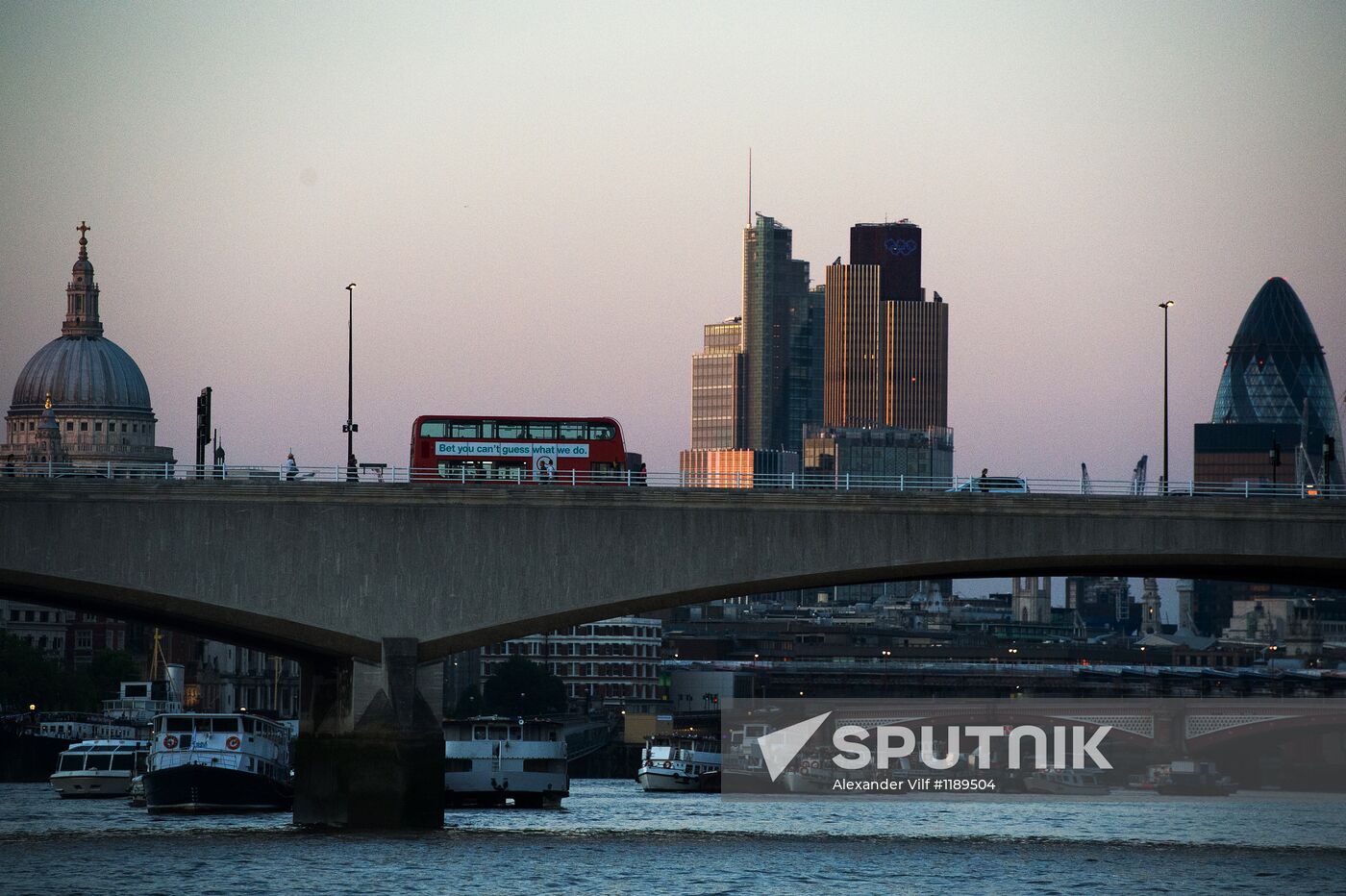 Cities on the world map. London