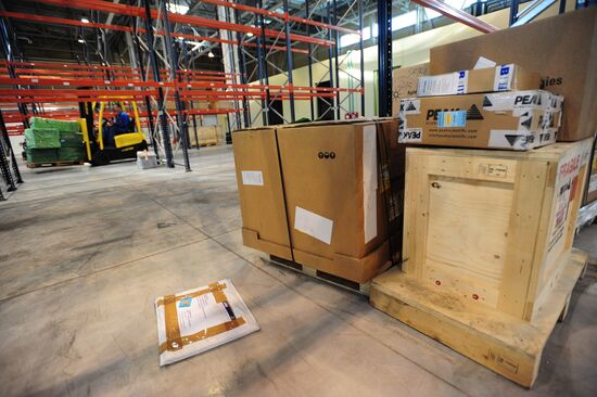 Opening new cargo terminal at Yekaterinburg airport