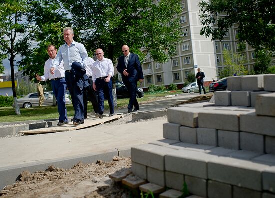 Sergei Sobyanin visits Moscow's Gorodnya River Valley Park