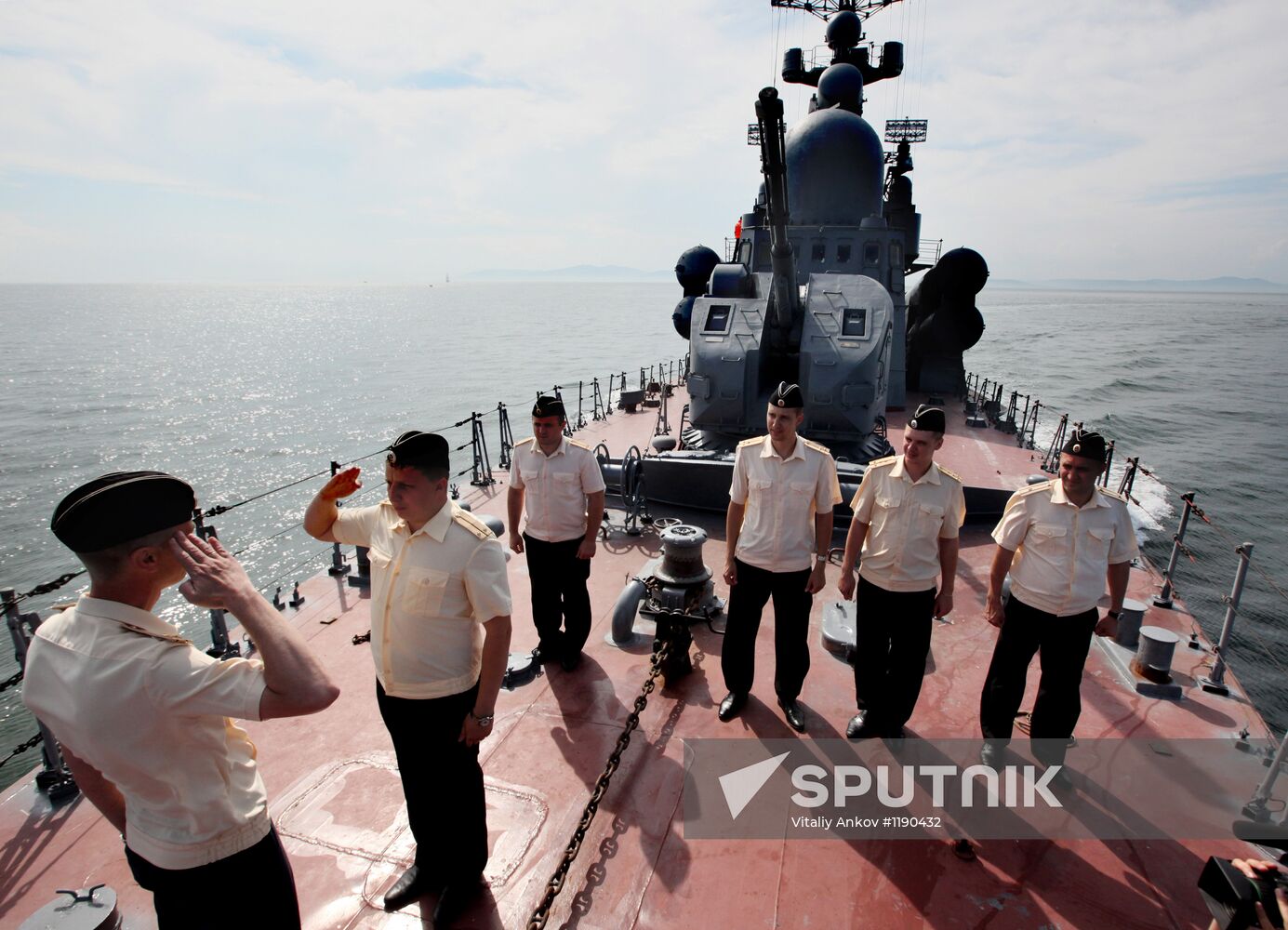 Naval parade rehearsal in Vladivostok