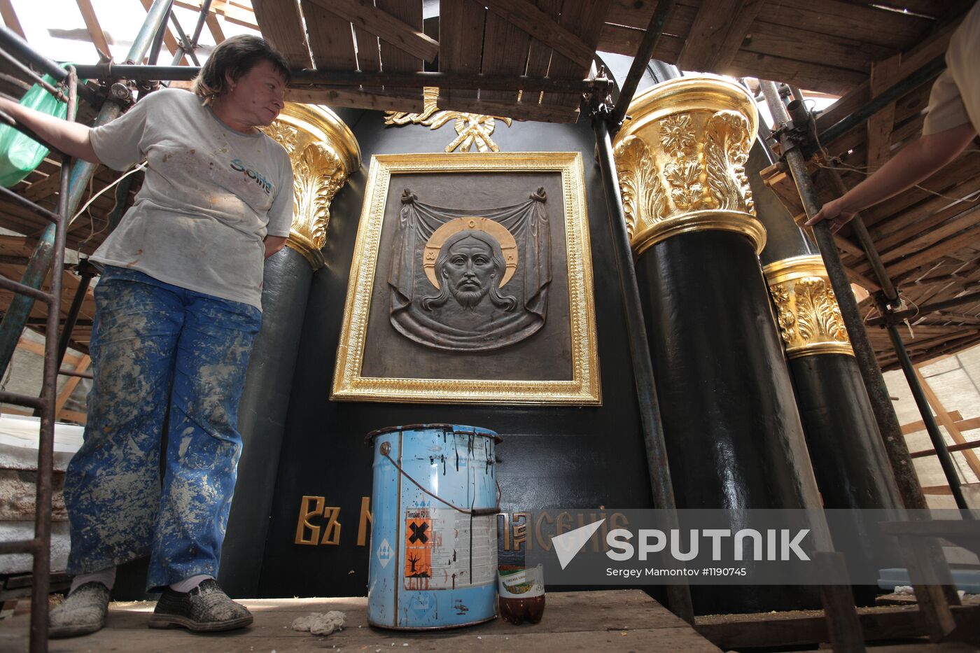Restoration of monuments at Borodino field museum-reserve
