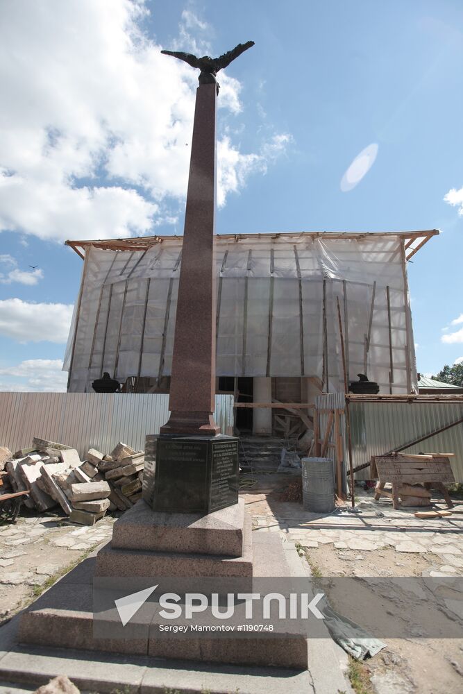 Restoration of monuments at Borodino field museum-reserve