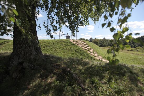 Restoration of monuments at Borodino field museum-reserve