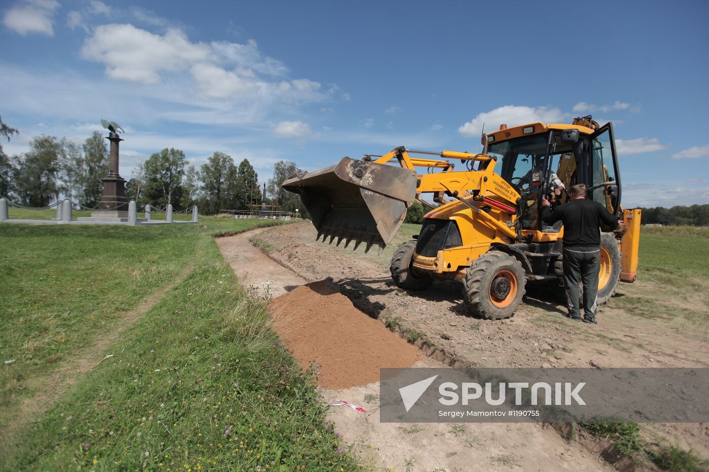 Restoration of monuments at Borodino field museum-reserve
